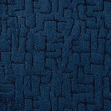 Овальный однотонный ковер-палас BEREZA 053 темно-синий