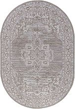 Ковер в гостиную NOVA-A 04089A CREAM HB / LIGHT GRI HB Овал