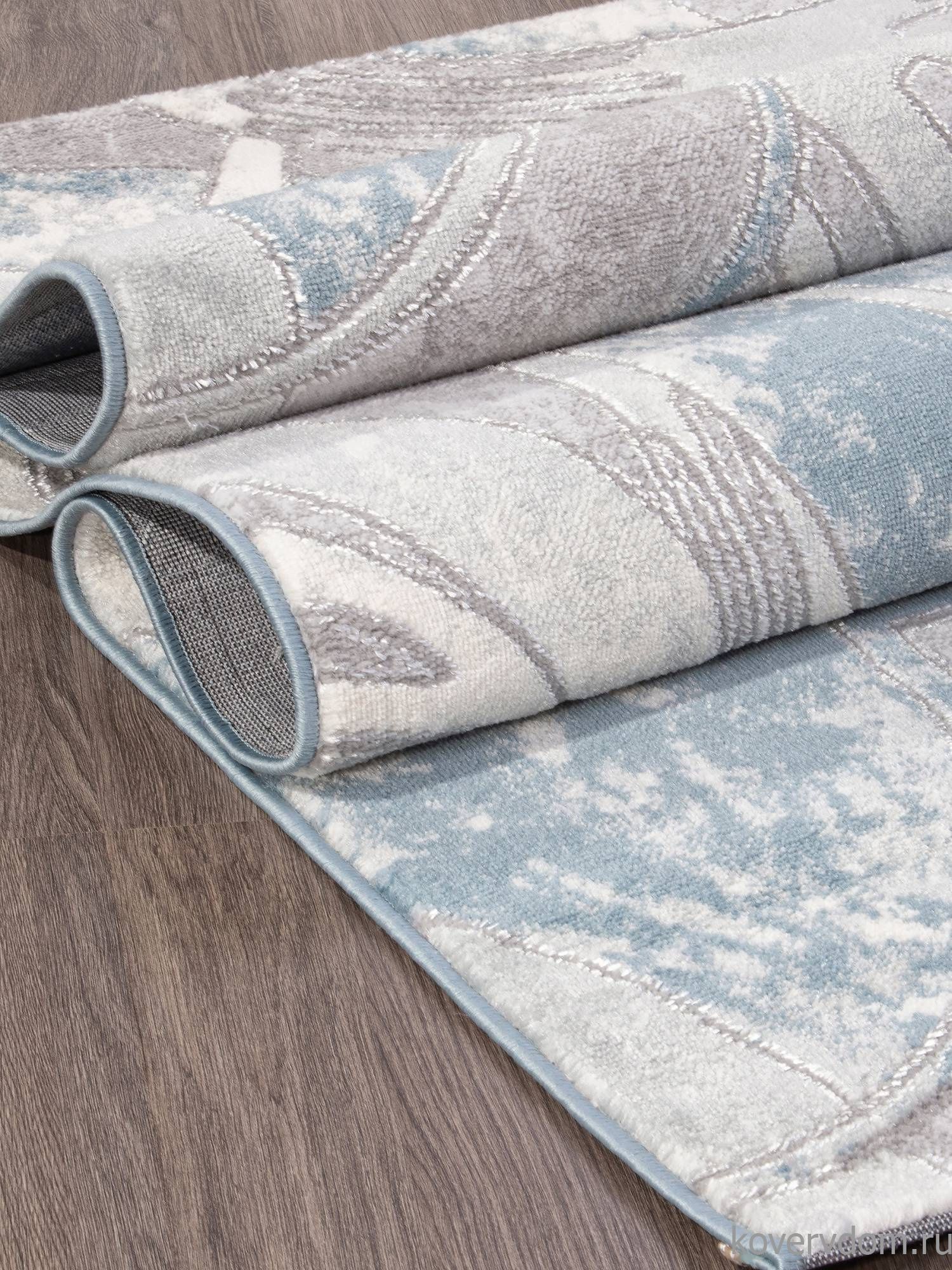 Ковер Valentino V133A D.GREY SHRINK / L.BLUE HEATSET