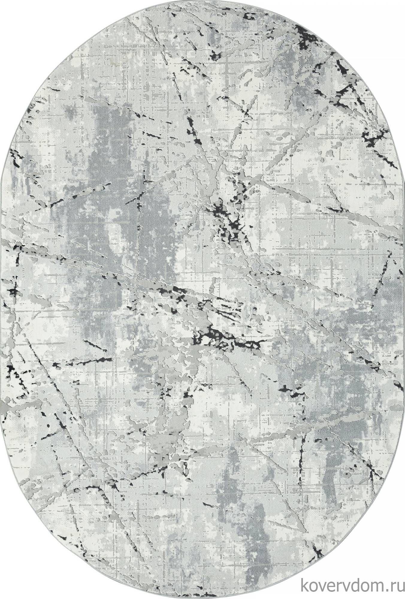 Ковер NENSI GL039G GREY / GREY Овал Ковер NENSI GL039G GREY / GREY Овал