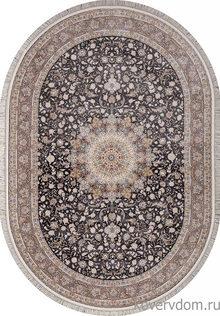Ковер FARSI 1200 G120 DARK GRAY Овал Ковер FARSI 1200 G120 DARK GRAY Овал