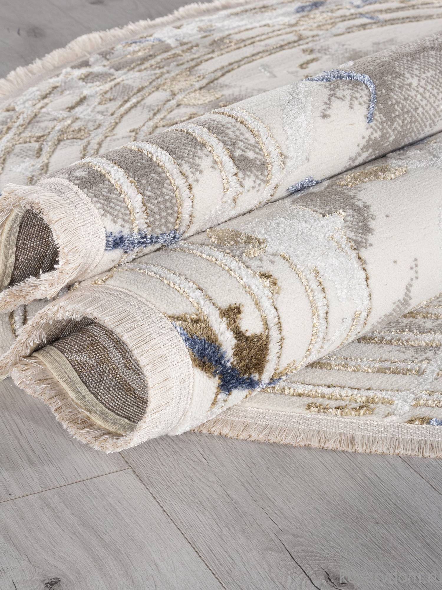 Ковер MOSSO 27243A GRY / NAVY Овал