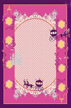 Ковер в зал детский FUNKY-A ANA pink