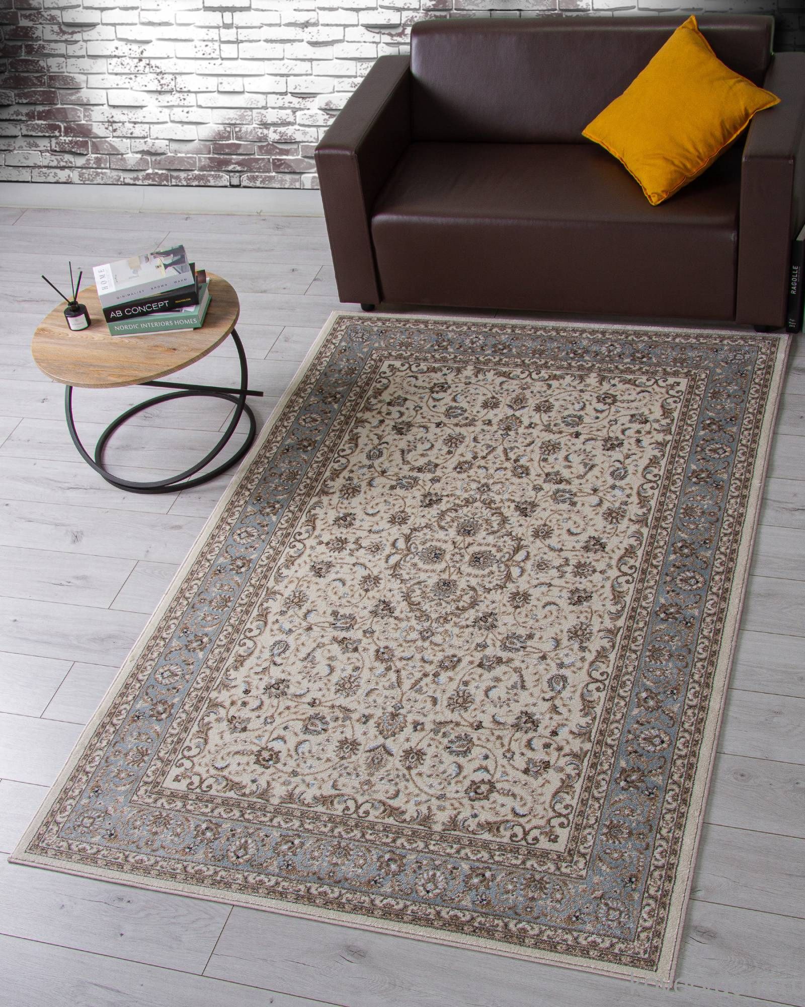 Ковер VALENCIA DELUXE F014 CREAM-L.BLUE