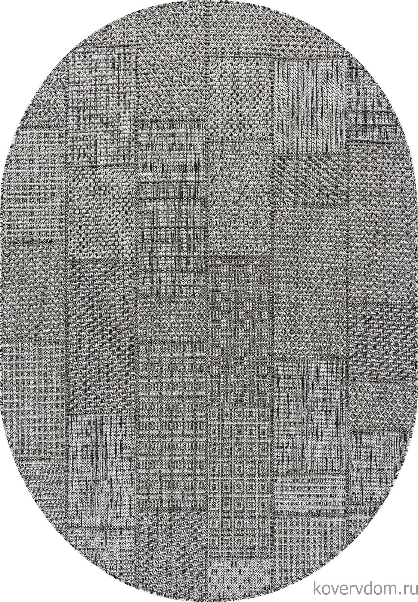 Ковер KAIR S160 DARK GRAY Овал