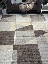 Ковер коричневый PRAGA 06052A BROWN / TOZ GRI