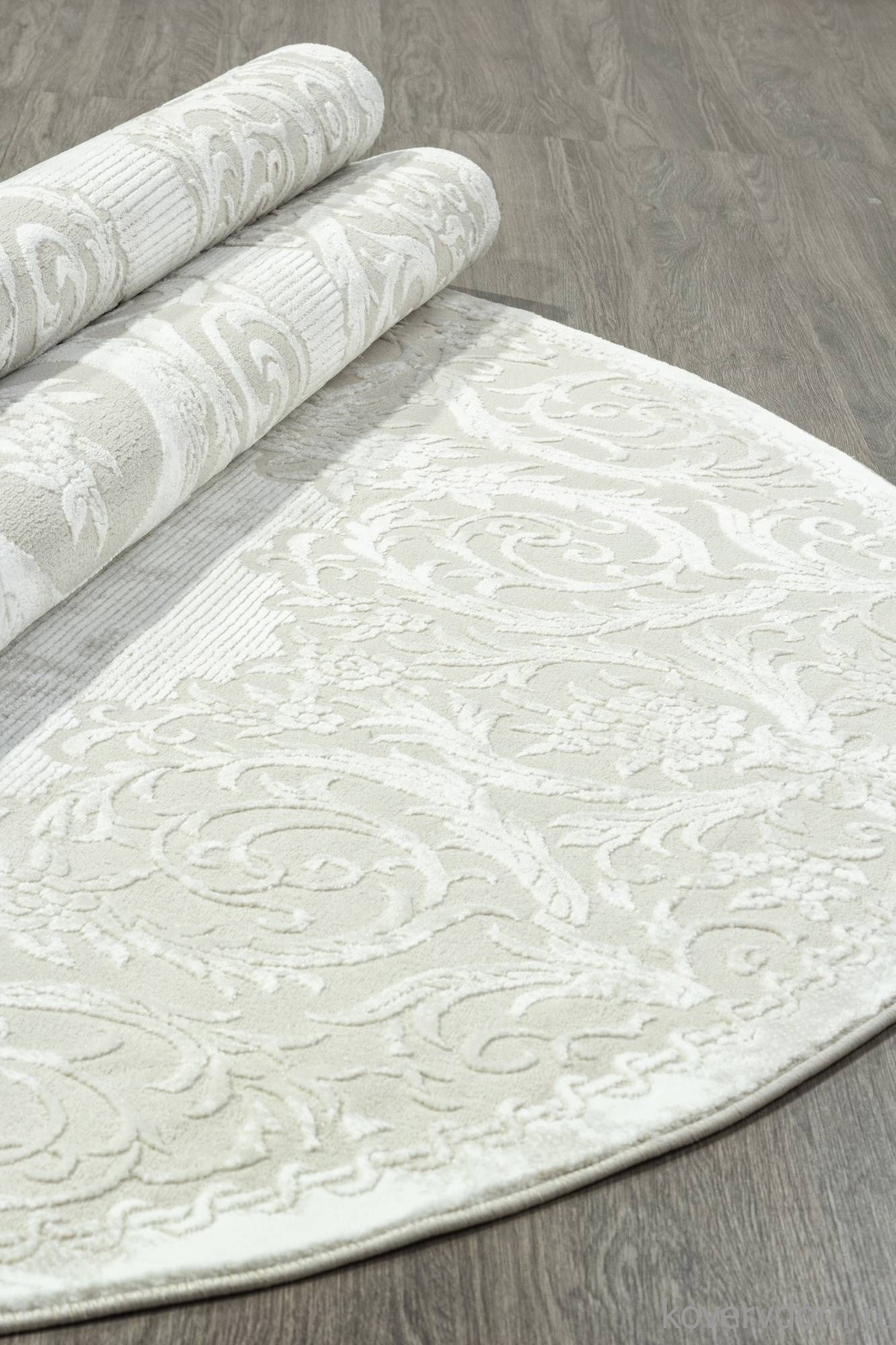 Ковер SIROCCO E413AC BEIGE / WHITE Овал